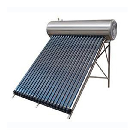 Ang Split Pressurized Solar Water Heater System naglangkob sa Flat Plate Solar Collector, Vertical Hot Water Storage Tank, Pump Station ug Expansion Vessel