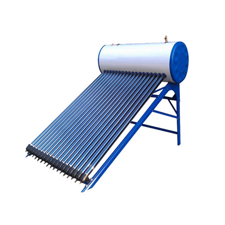 Ang Split Pressurized Solar Water Heater System naglangkob sa Flat Plate Solar Collector, Vertical Hot Water Storage Tank, Pump Station ug Expansion Vessel