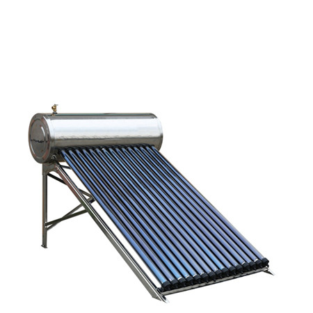 100L, 150L, 200L, 250L, 300L Vacuum Tube Heat Pipe Solar Thermal System Water Heater nga adunay SUS304304-2b sa Inner Tank (sukaranan)